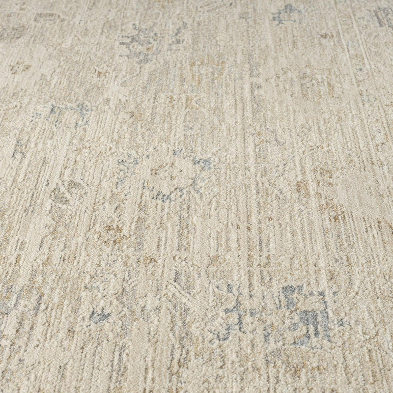9' X 12' Beige And Ivory Abstract Area Rug