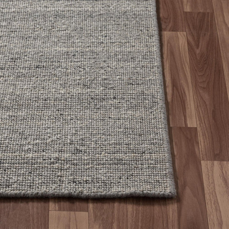 8' X 10' Silver And Gray Wool Hand Knotted Area Rug