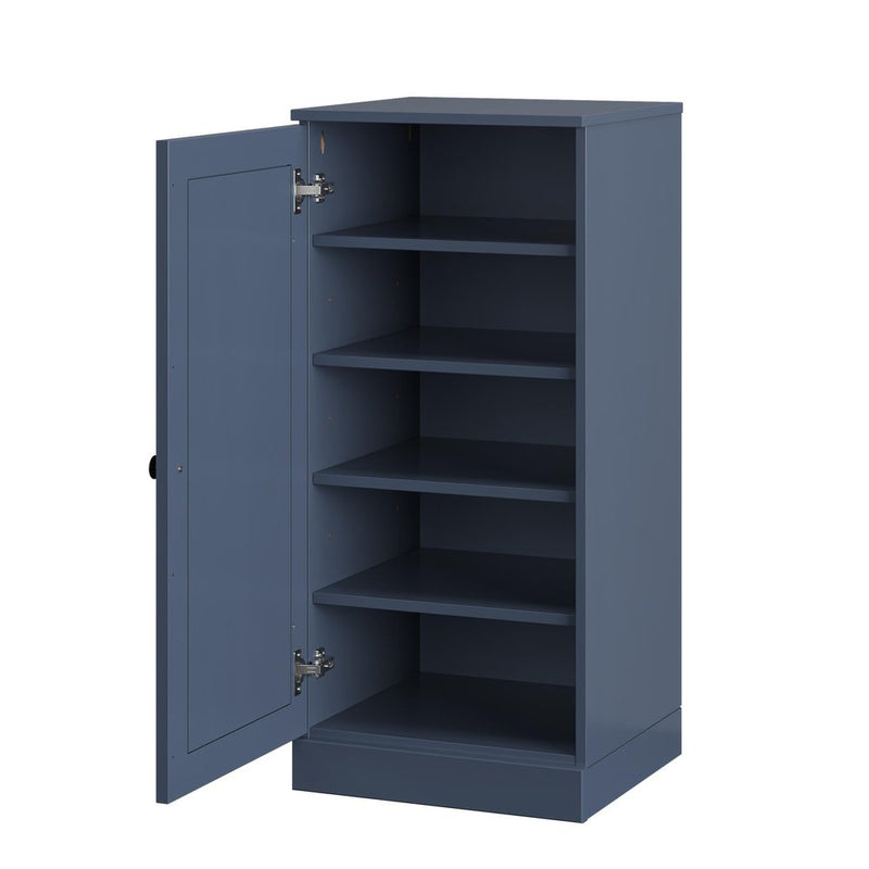White Ten Pair Solid WoodShoe Storage Cabinet