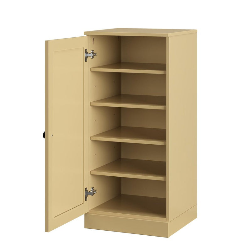 Yellow Ten Pair Solid WoodShoe Storage Cabinet