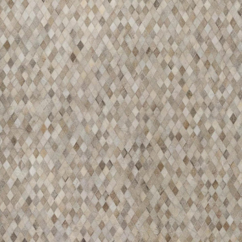 3' X 5' Gray And Brown Geometric Shag Washable Area Rug With UV Protection