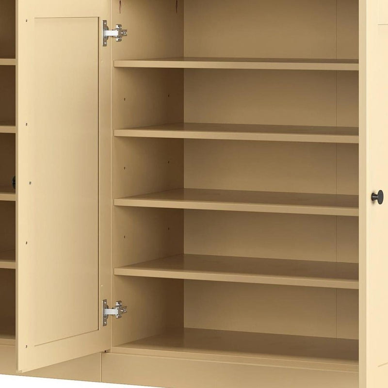 Yellow 30 Solid WoodShoe Storage Cabinet