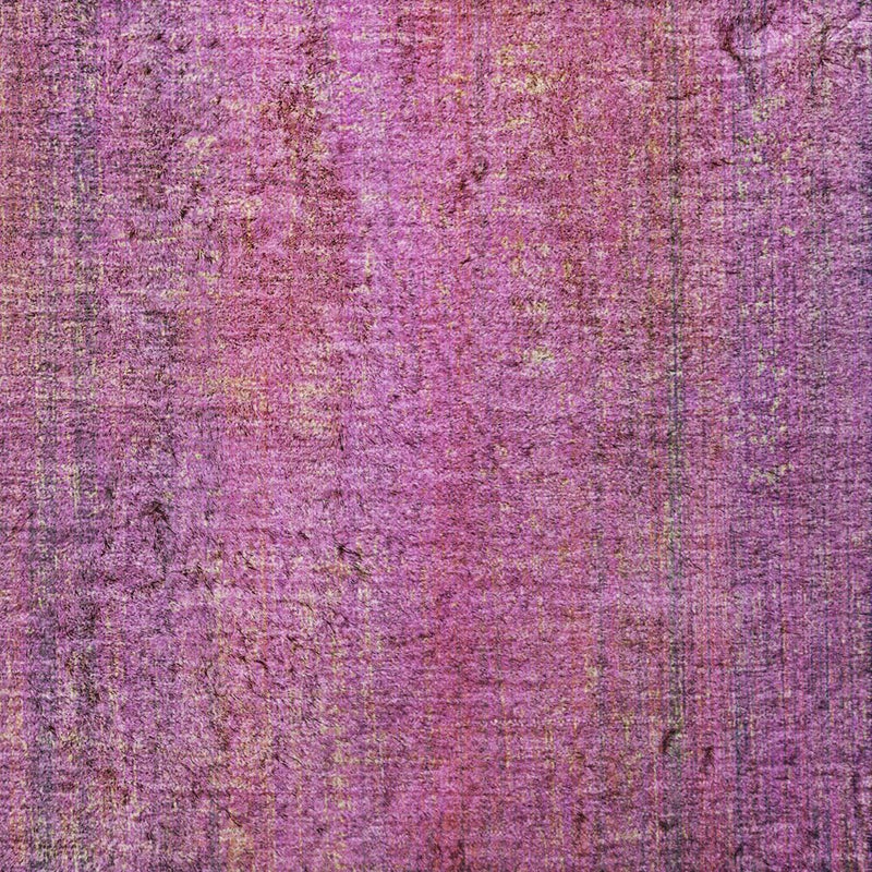 8' X 10' Lilac And Purple Striped Shag Washable Area Rug With UV Protection