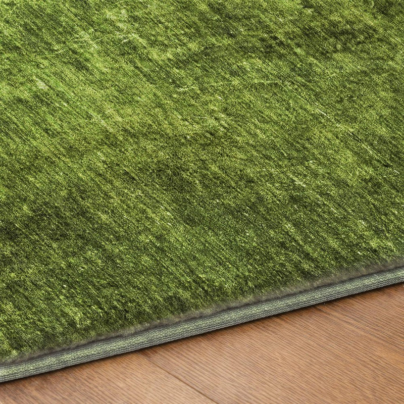 10' X 14' Green And Charcoal Abstract Shag Washable Area Rug With UV Protection