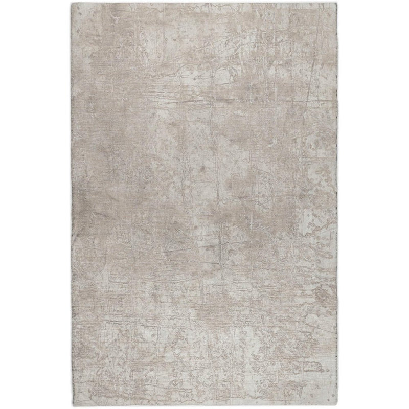 8' X 10' Ivory And Gray Abstract Shag Washable Area Rug With UV Protection