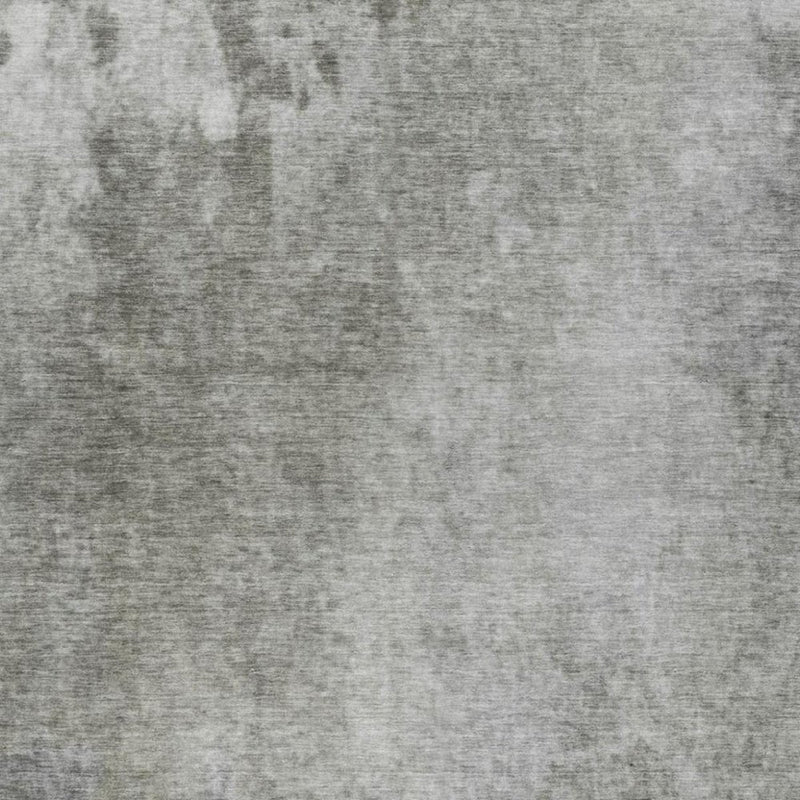 5' X 8' Gray And Silver Abstract Shag Washable Area Rug With UV Protection