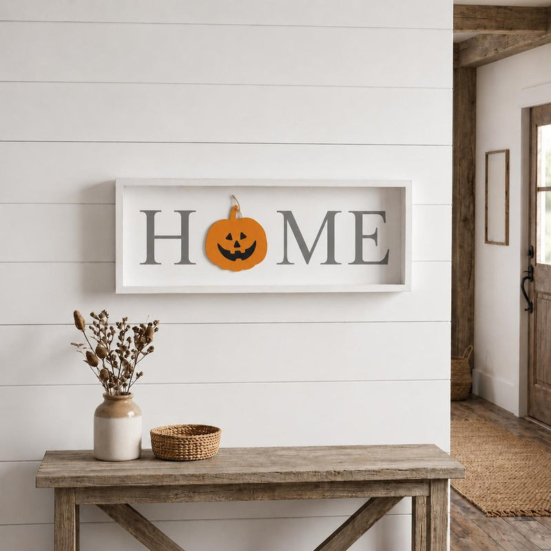 9" X 23" Black Natural And White Celebration Home Wood Wall Decor