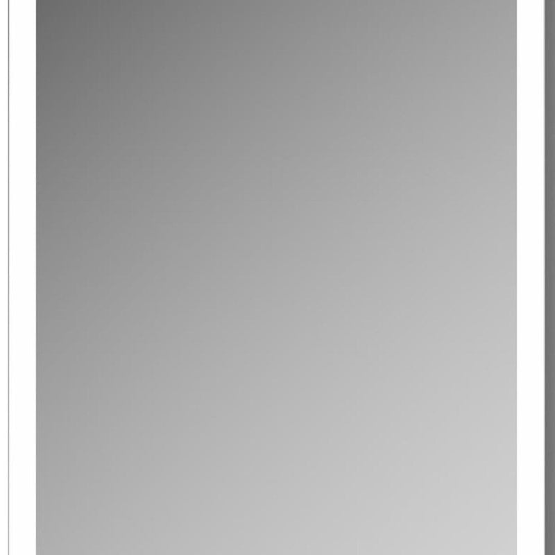 20" Silver Glass Wall Mounted No Textural Detailing Single Door Medicine Cabinet