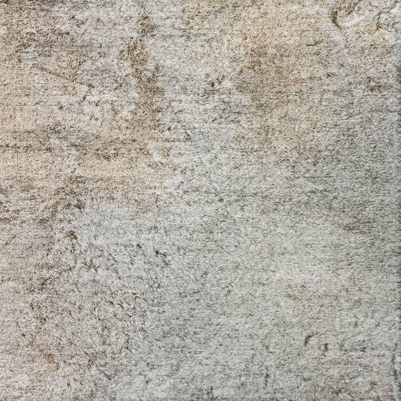10' X 14' Silver And Gray Abstract Shag Washable Area Rug With UV Protection