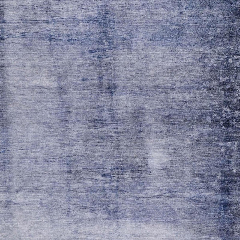 8' X 10' Navy Blue And Blue Abstract Shag Washable Area Rug With UV Protection