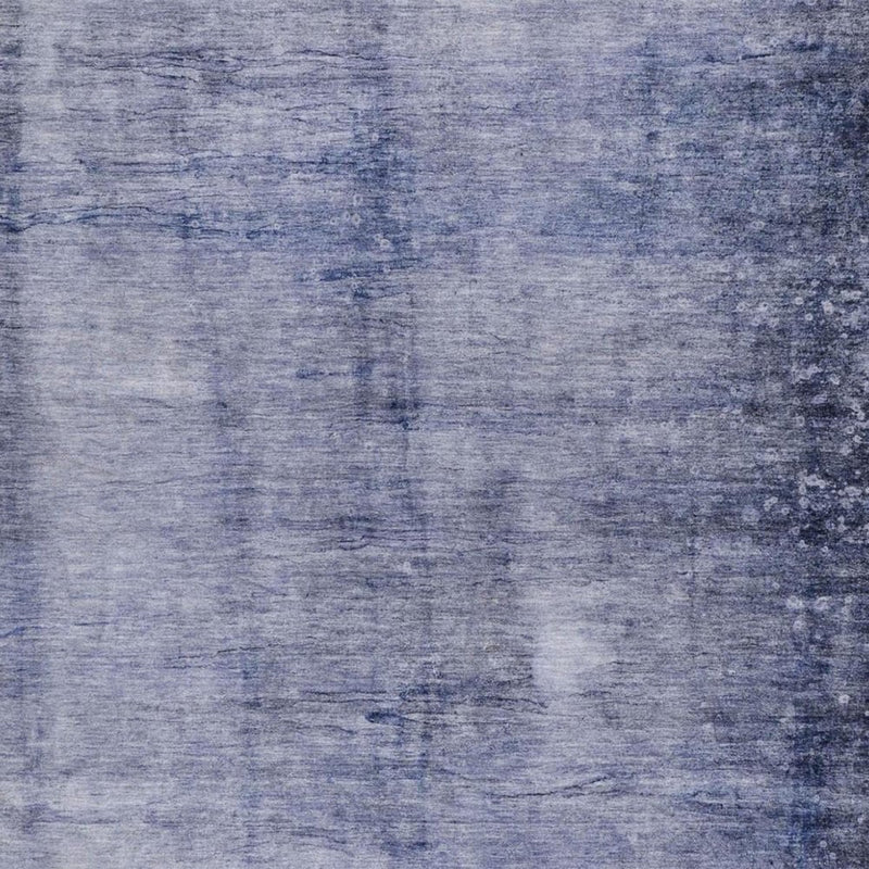 10' X 14' Navy Blue And Blue Abstract Shag Washable Area Rug With UV Protection