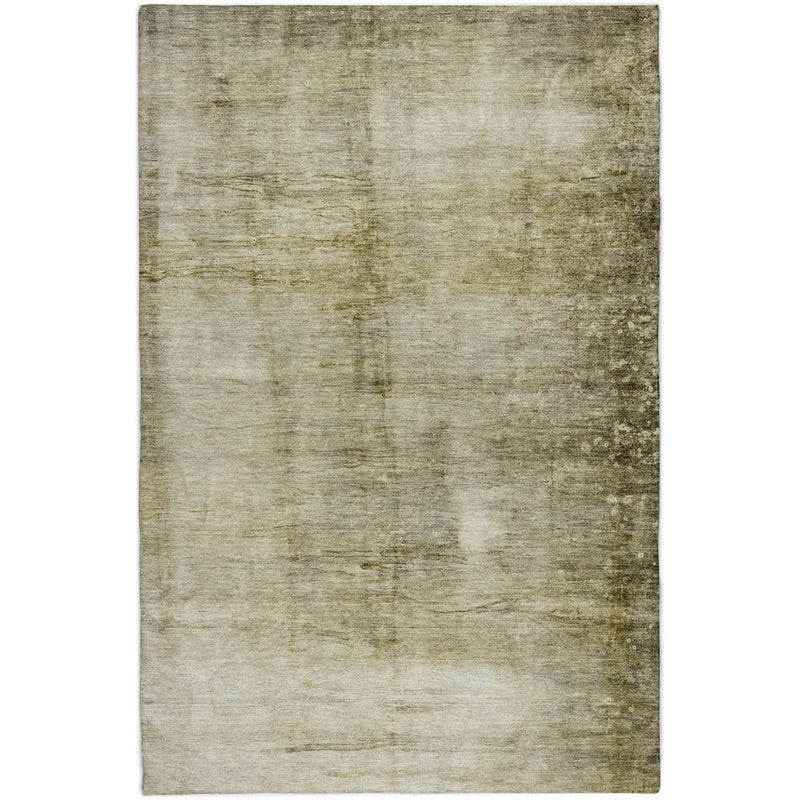 10' X 14' Taupe And Beige Abstract Shag Washable Area Rug With UV Protection