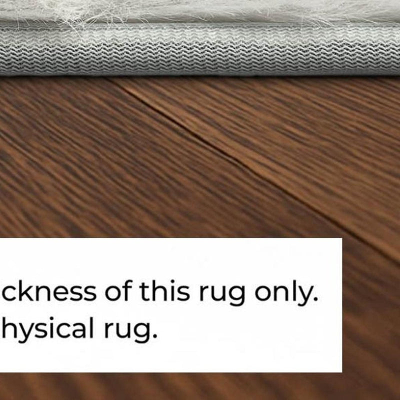 8' Chocolate And Brown Floral Shag Washable Round Rug With UV Protection