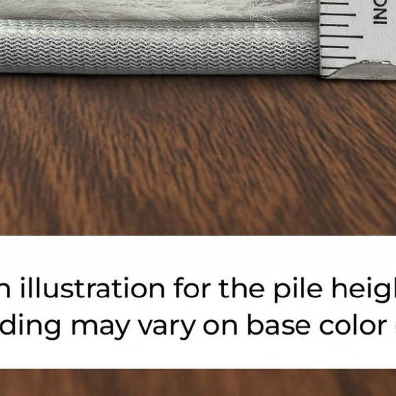 5' X 8' Coffee And Ivory Abstract Shag Washable Area Rug With UV Protection