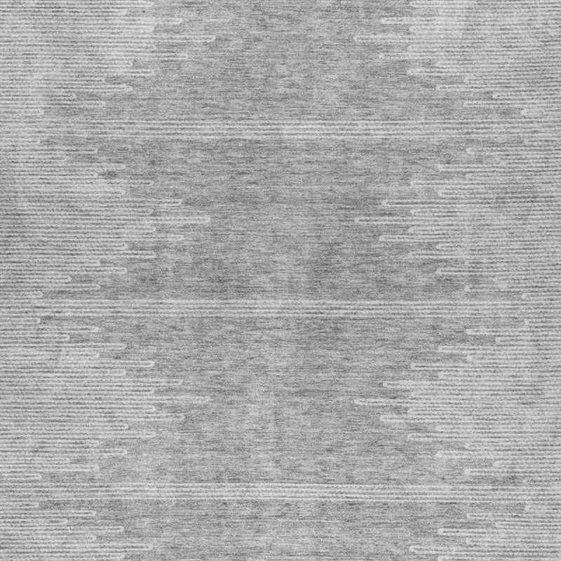 8' X 10' Gray And Ivory Abstract Shag Washable Area Rug With UV Protection