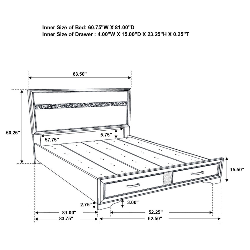 Corbin - Glittering Bedroom Set