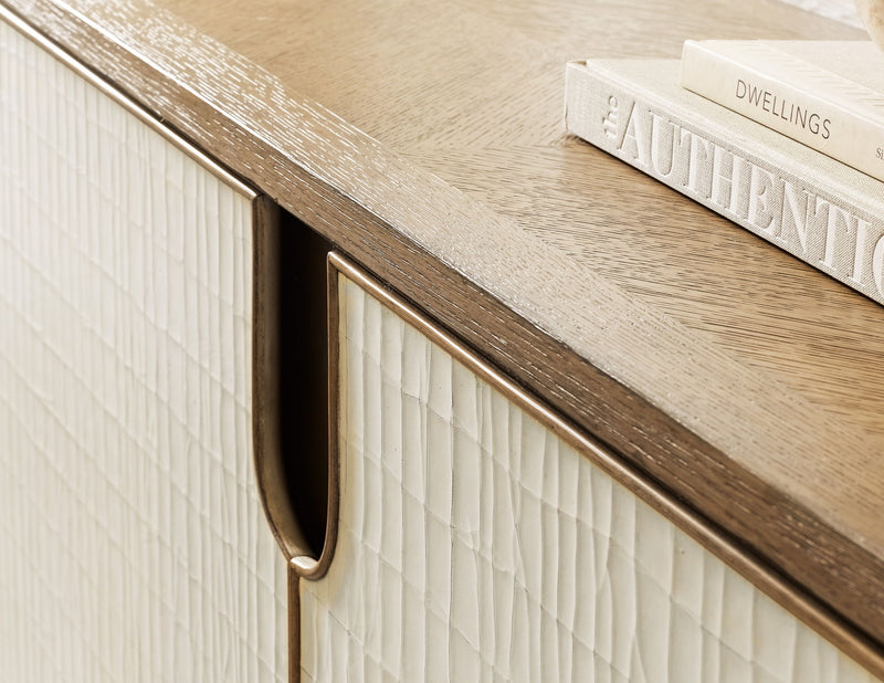 Melange - Arbor Credenza - Beige / Light Brown