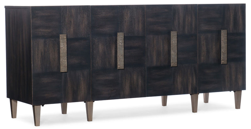 Melange - Neville Credenza - Dark Brown / Black