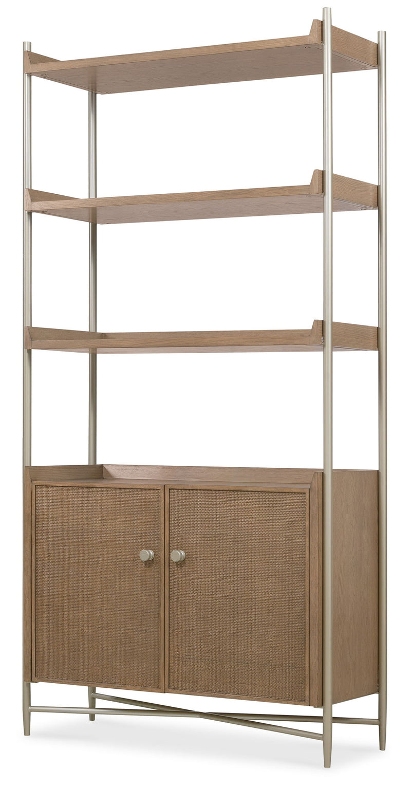 Sonnet - Sonnet Bookcase - Dark Gray / Light Brown