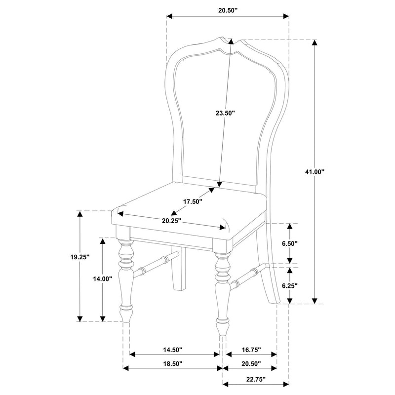 Claire - Upholstered Dining Side Chair (Set of 2) - Ivory