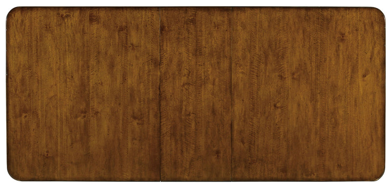 Tynecastle - Rectangle Leg Dining Table With Two 18" Leaves - Dark Brown