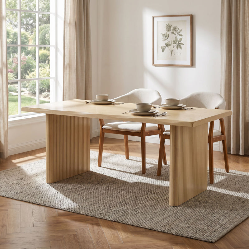 Rectangular Indoor Dining Table - Natural