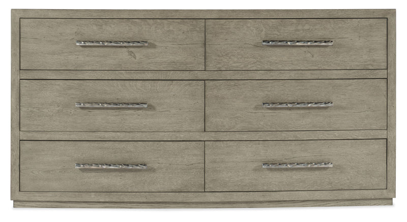 Linville Falls - Chimney Gap 6-Drawer Dresser - Gray