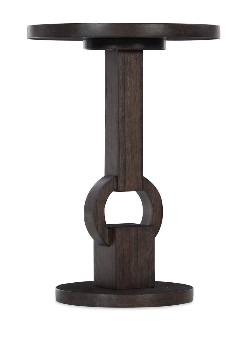Commerce And Market - Round Side Table - Dark Brown