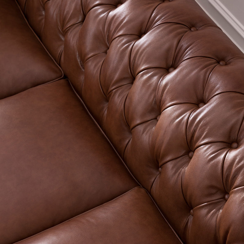 Traditional Tufted Chesterfield Nailhead Sofa