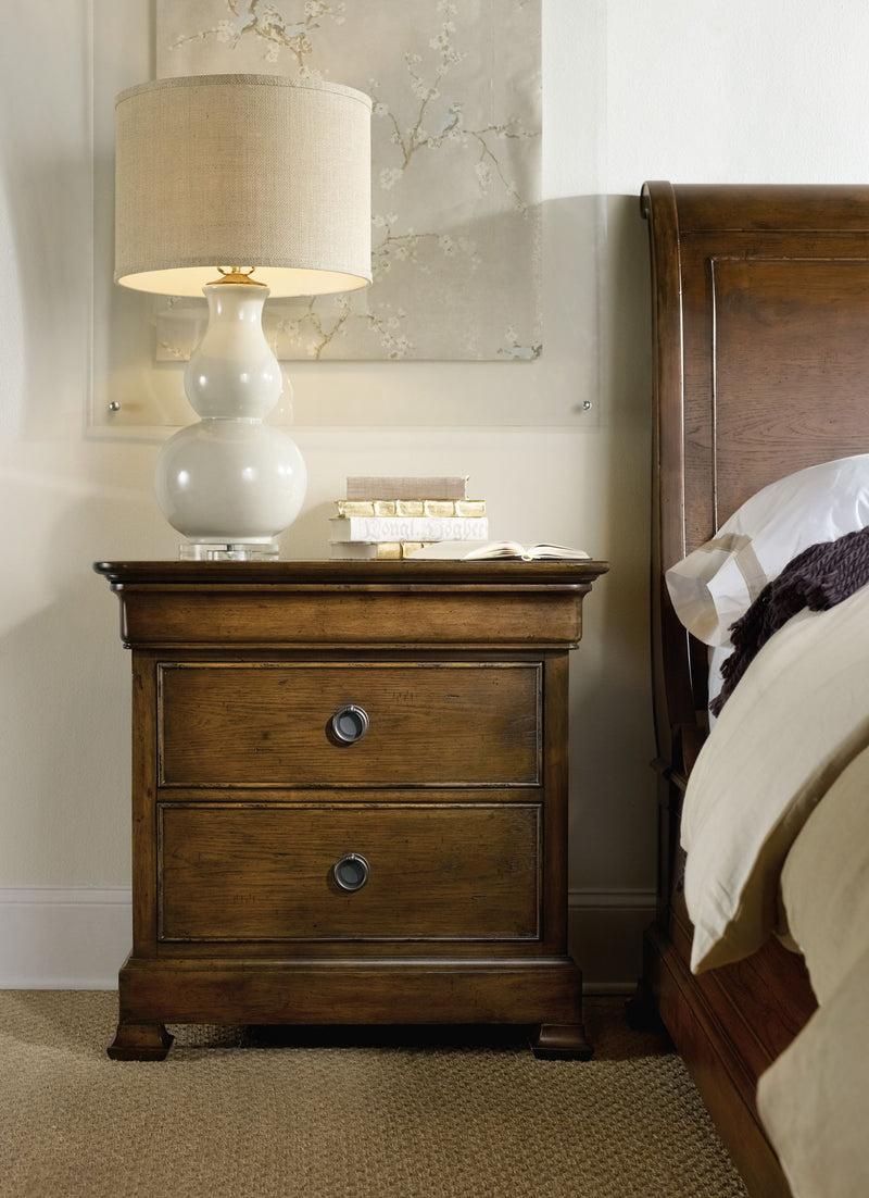 Archivist - 3-Drawer Nightstand - Dark Brown