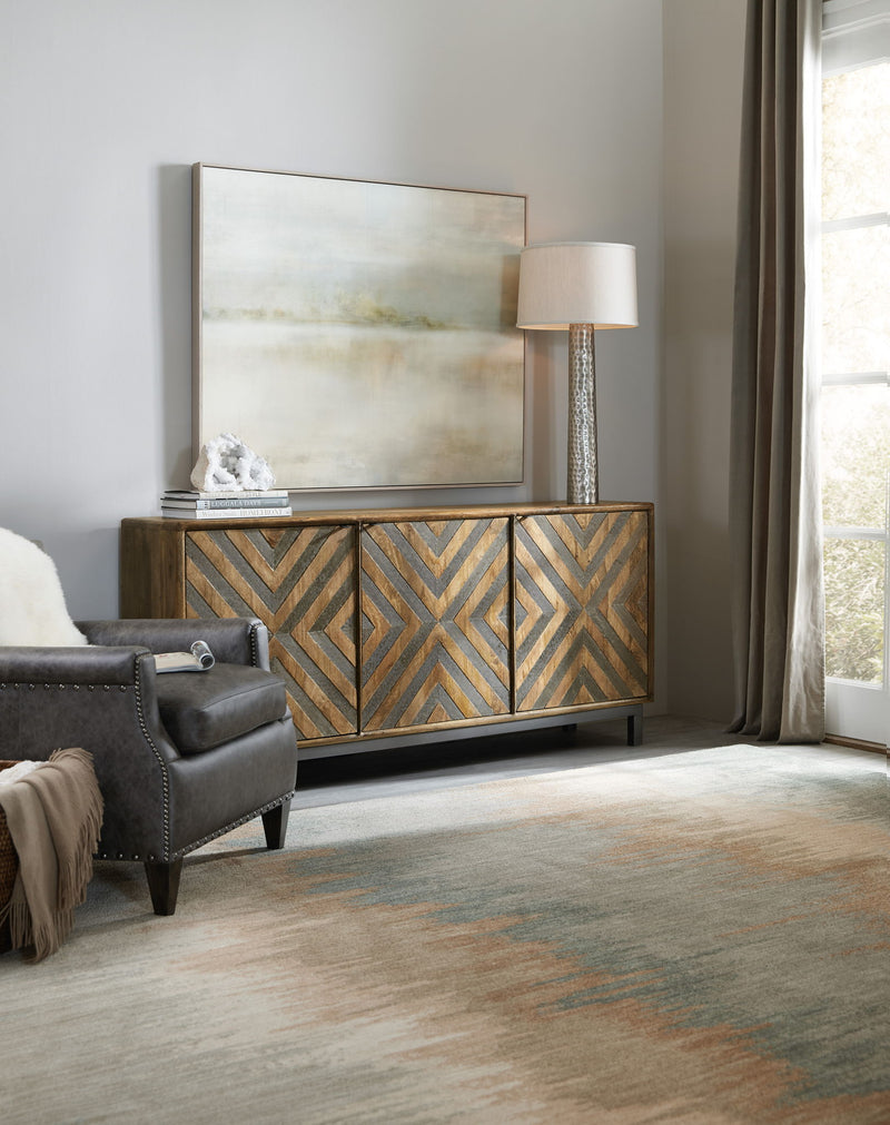 Home Accent - 69" Serramonte Entertainment/Accent Console - Light Brown