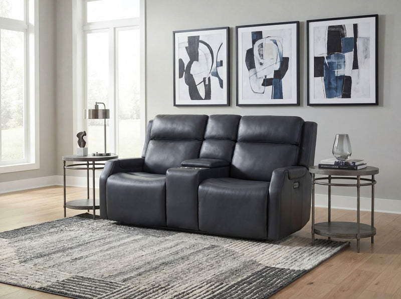 MS - Nelson Zero Gravity Power Console Loveseat With Power Headrests And Lumbar