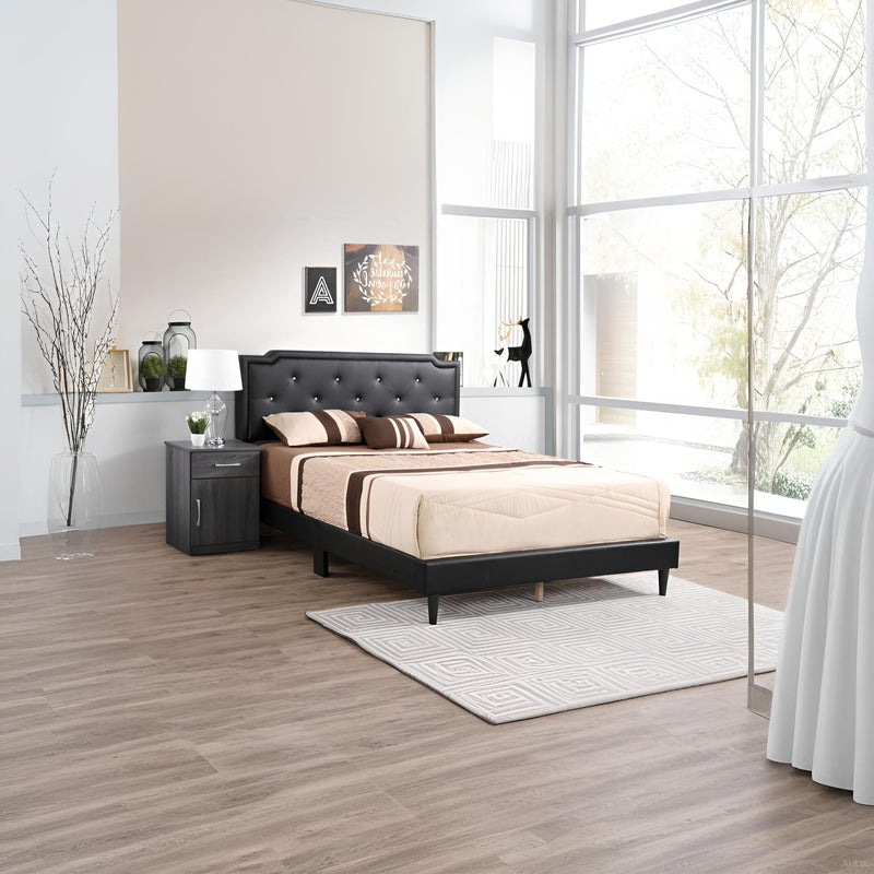 Button Tufted Bed Charming For Cozy Spaces