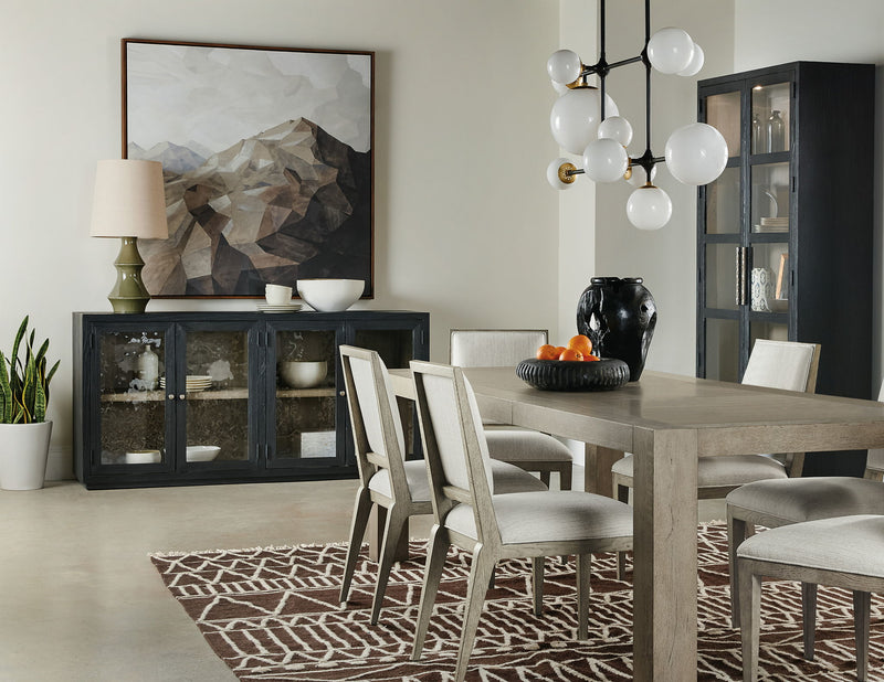 Linville Falls - North Fork Rectangle Dining Table With 1-24" Leaf - Gray