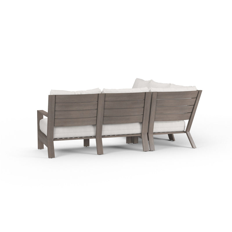 Laguna - Sectional, No Welt - Canvas Flax / Driftwood