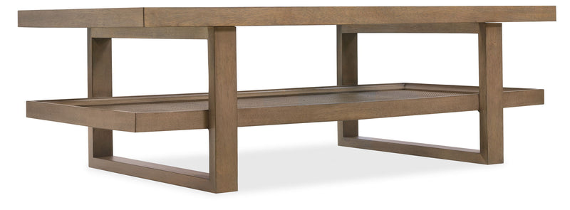 Sonnet - Rectangular Cocktail Table - Dark Gray / Dark Brown