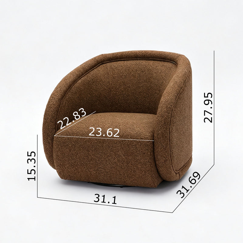 Palermo - Swivel Chair - Brown
