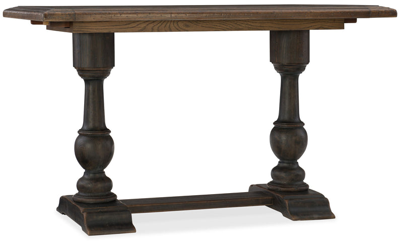Hill Country - Balcones 60" Friendship Table With 2-12" Leaves - Dark Brown