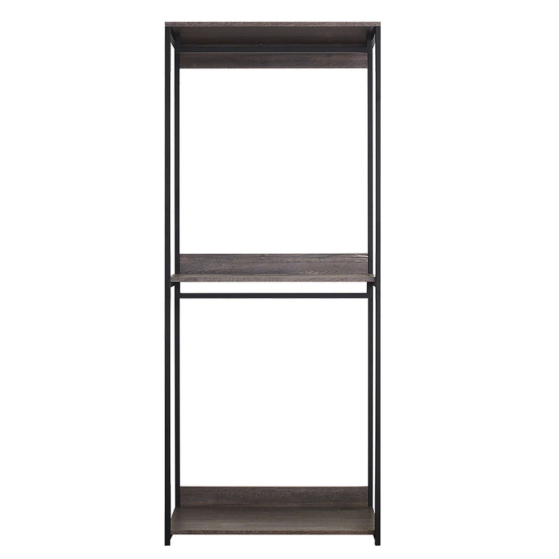 Monica - Farmhouse Industrial Wood Walk In Closet