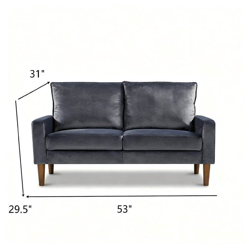 Upholstered Loveseat Sofa, 2 Seater Couch For Living Room Apartment