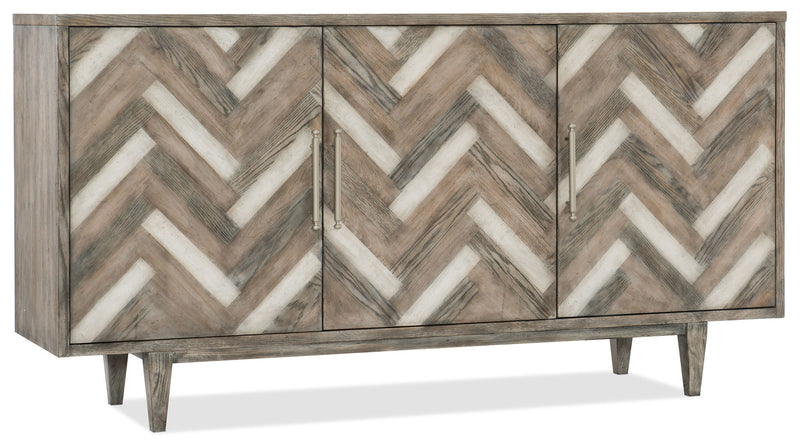 Melange - Natural Beauty Credenza - Dark Gray