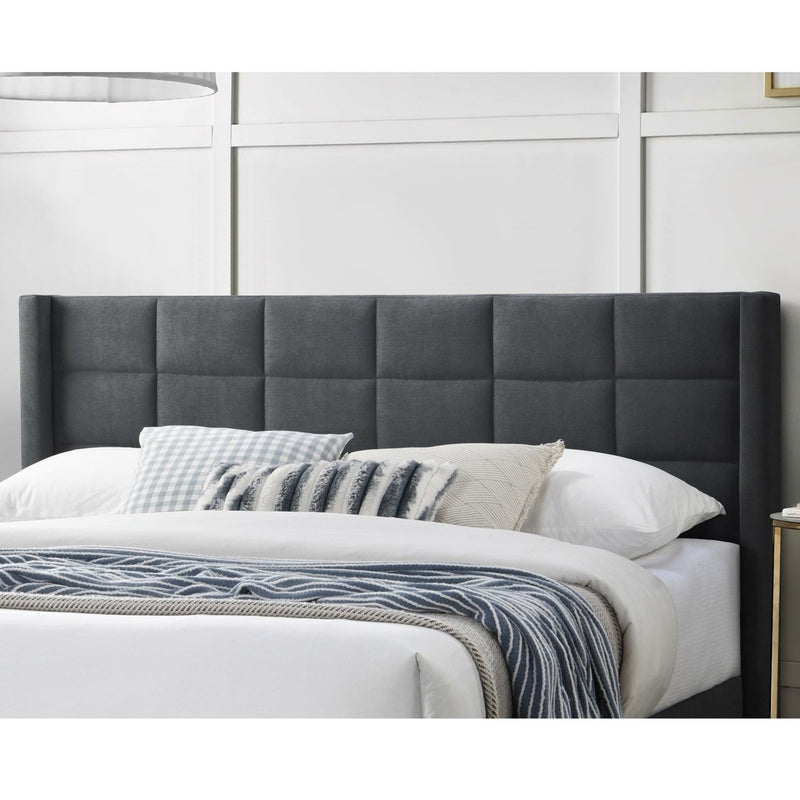 Bed Upholstered Box Design Headboard