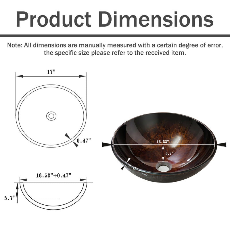 Vessel Sink, Round Bathroom Basin