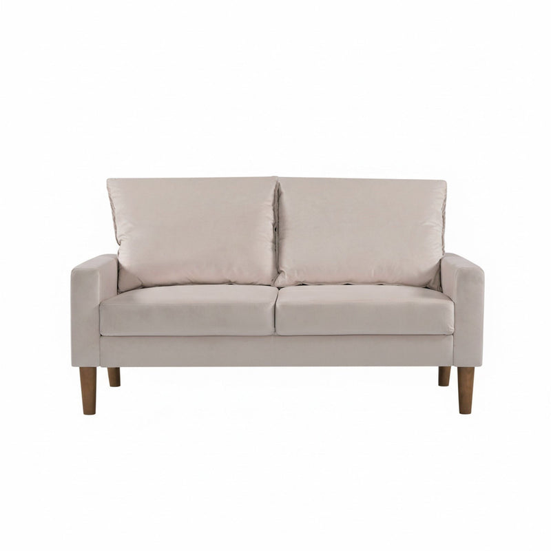 Upholstered Loveseat Sofa, 2 Seater Couch For Living Room Apartment