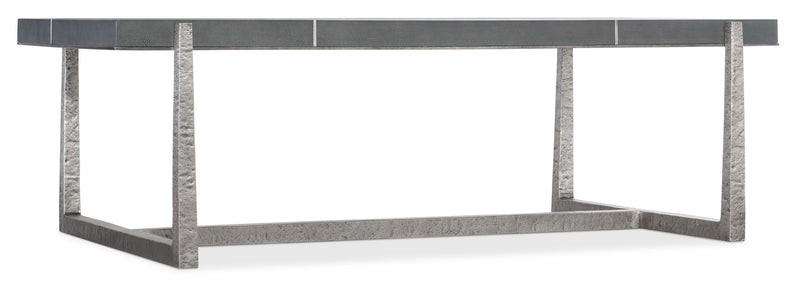 Chapman - Mixed Media Rectangle Cocktail Table - Pearl Silver / Dark Gray