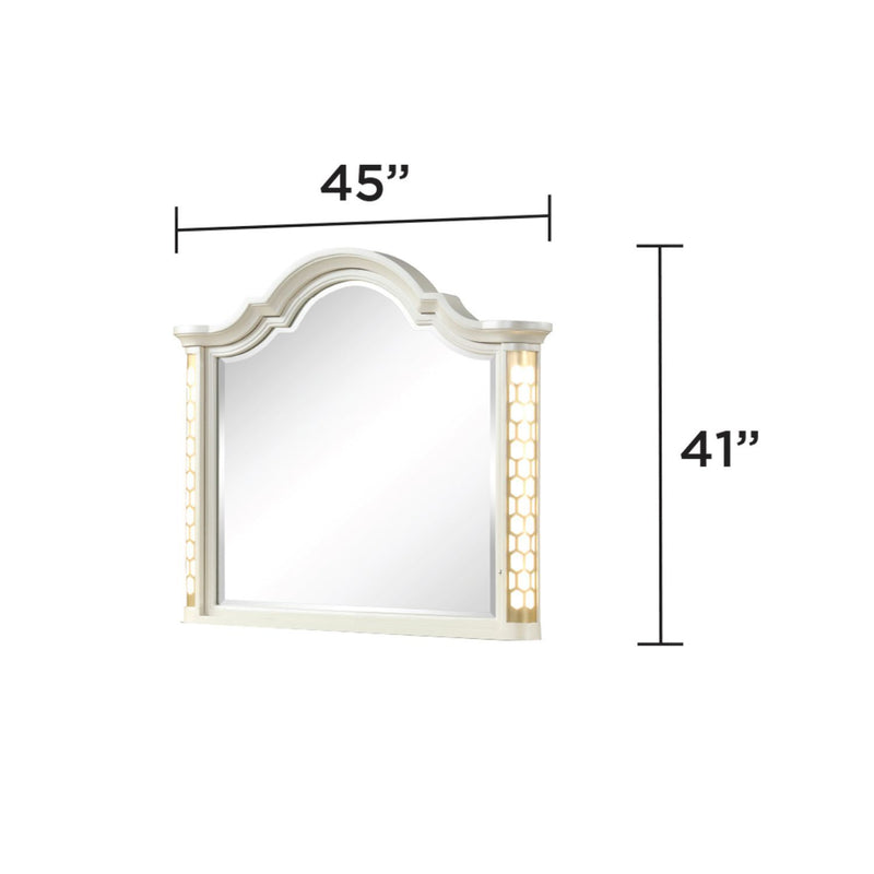 Jasmine - Mirror With Side LED Lightning (Includes Only Mirror) - Beige