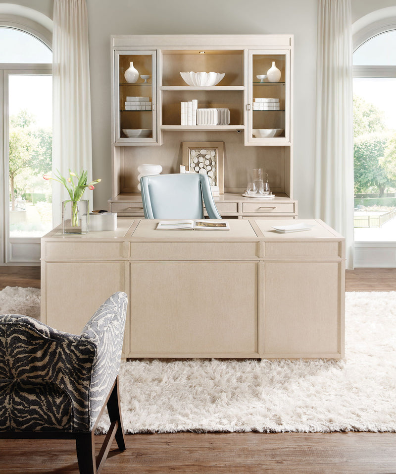 Home Office - Executive Desk - Polished Limestone