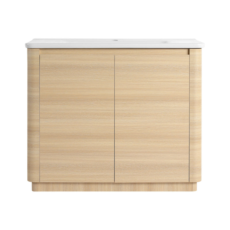 Freestanding Bathroom Vanity With Sink & 2 Soft Close Doors