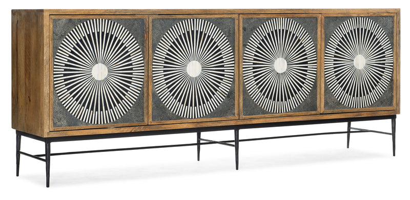 Commerce And Market - Giovanni Entertainment Console - Light Brown / Dark Gray