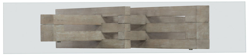 Affinity - Glass Top Accent Console - Gray